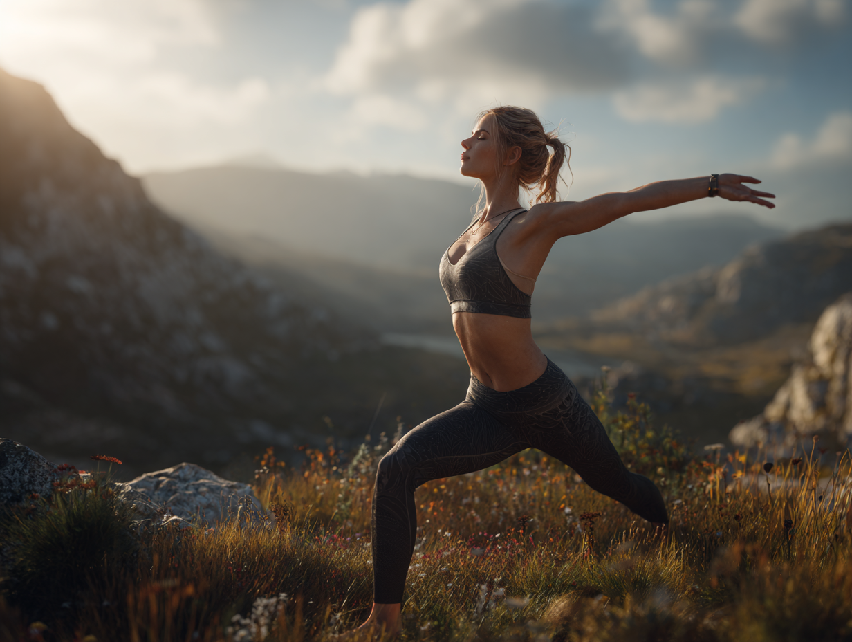 Група людей різного віку практикує йогу в студії